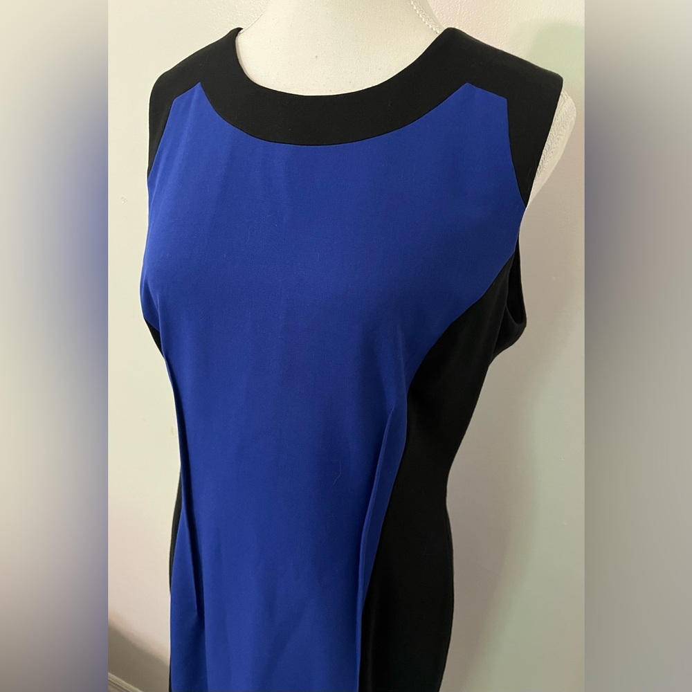 Calvin Klein Midi Dress size 10 Like New Royal Blue - Picture 3 of 14
